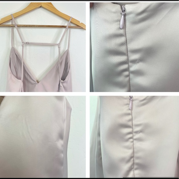 Superdown Nicole Satin Mini Dress in Nude - Picture 15 of 16